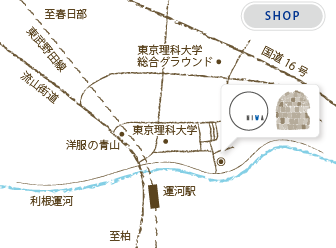SHOPの地図